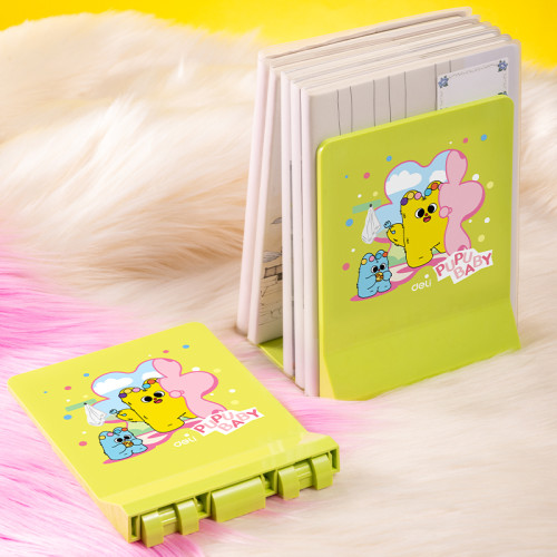 Подставка для книг DELI "PupuBaby", 2шт, складная, зеленая Подставка для книг DELI "PupuBaby", 2шт, складная, зеленая
