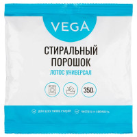 Порошок стиральный Vega, "Лотос Универсал", 350 гр, ПЭТ пакет