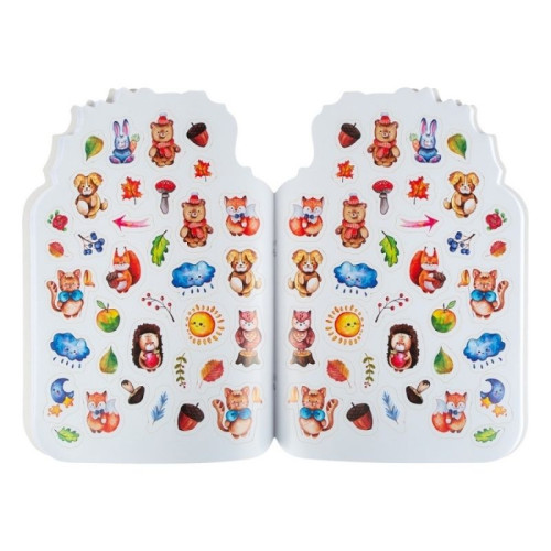 Альбом для рисования ЗХК "Цветик" "Ёжик" с наклейками, 32 л., А4, на скрепке