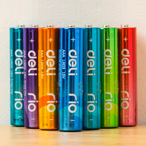 Батарейки DELI "RIO" Alkaline, LR03, 1.5V, AAA, 4 шт/упак