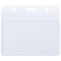 Бейдж DELI горизонтальный 100x84 мм (91x56 мм)