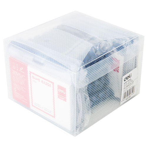 Бейдж DELI горизонтальный 98x73 мм (90x54 мм)