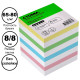 Блок для записей СТАММ "Стандарт" цветной 8х8х8 см