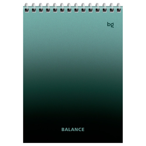 Блокнот  BG "Моноколор. Баланс" на спирали, А5, 40 листов в клетку