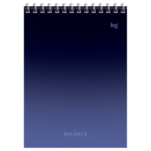 Блокнот  BG "Моноколор. Баланс" на спирали, А5, 40 листов в клетку