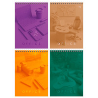 Блокнот  BG "Моноколор. Офис" на спирали, А5, 60 листов в клетку