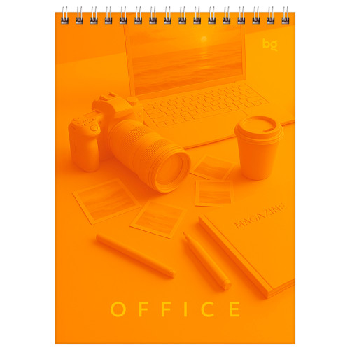 Блокнот  BG "Моноколор. Офис" на спирали, А5, 60 листов в клетку