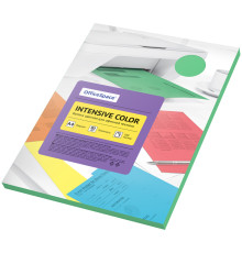 Бумага цветная OfficeSpace Intensive, А4, 80 г/кв.м., 100 л., зеленая