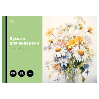 Бумага для акварели BG "Полевые цветы", А4, 200 г/м2, 10 листов
