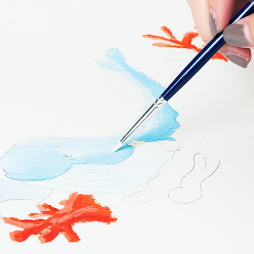 Бумага для акварели DELI "Finenolo", А4, 300 г/м2, 16 листов, среднее зерно