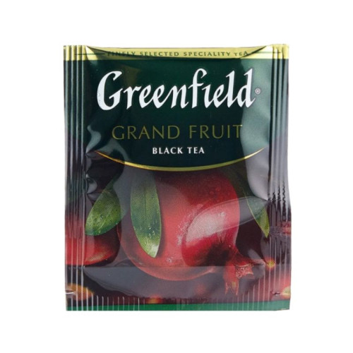 Чай Greenfield Grand Fruit черный с гранатом, гибискусом, розмарином 25 пакетиков