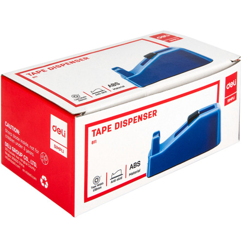 Диспенсер DELI 811 для клейкой ленты 18 мм, ассорти