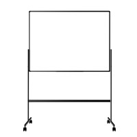 Доска магнитно-маркерная DELI 90 х 120 см, двухсторонняя ,подставка 4 колеса