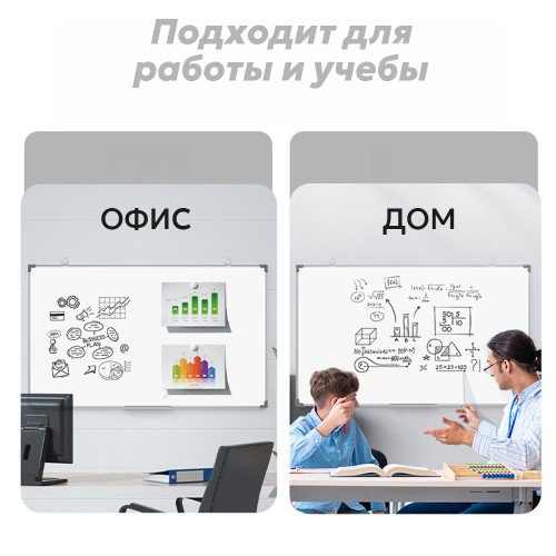 Доска магнитно-маркерная DELI 90 х 150 см