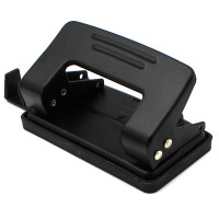 Дырокол BASY до 12 листов, металлический корпус, с линейкой