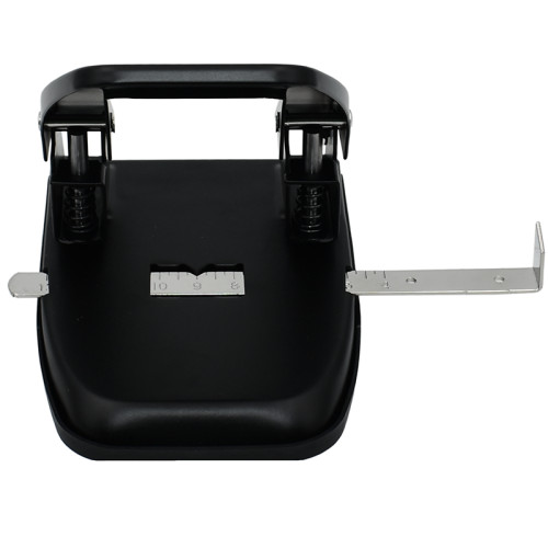 Дырокол BASY "7330", до 30 листов, металлический корпус, черный