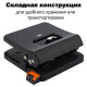 Дырокол DELI, до 25 листов, металлический корпус, черный