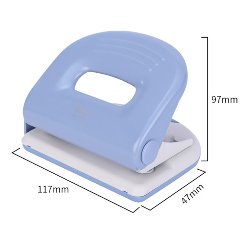 Дырокол DELI, до 25 листов, металлический корпус