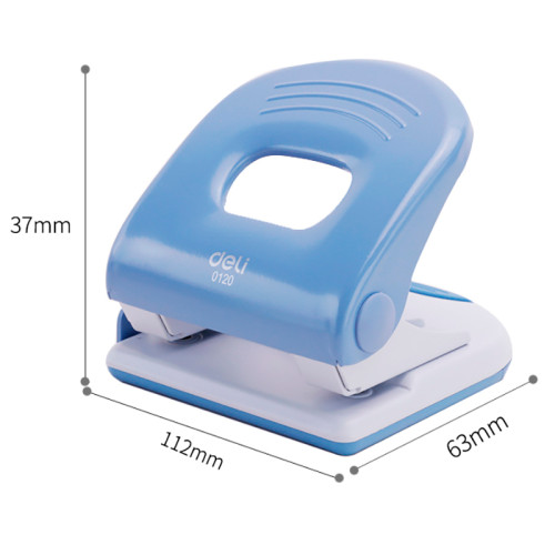 Дырокол DELI, до 40 листов, металлический корпус