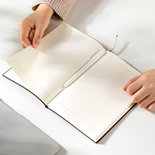 Ежедневник недатированный Deli, А5, 192 страницы, мягкая обложка, серый