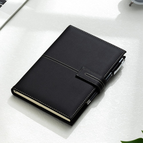 Ежедневник недатированный Deli А5, 240 страниц, 80 г/кв.м., черный