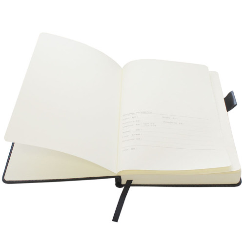 Ежедневник недатированный Deli А5, 360 страниц, кожзам,  черный