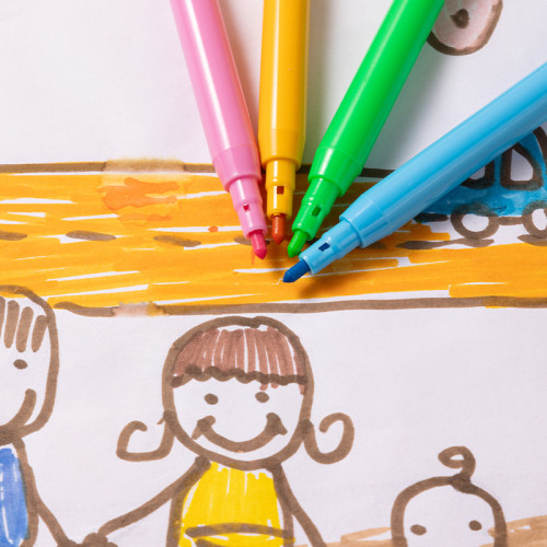 Фломастеры Deli  "i Select", 12 цветов, PVC упаковка, европодвес