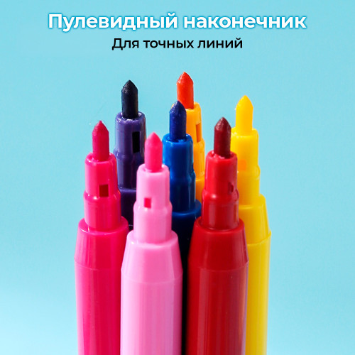 Фломастеры i Select, 24 цвета, PVC упаковка, европодвес