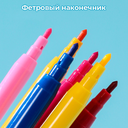 Фломастеры i Select, 24 цвета, PVC упаковка, европодвес