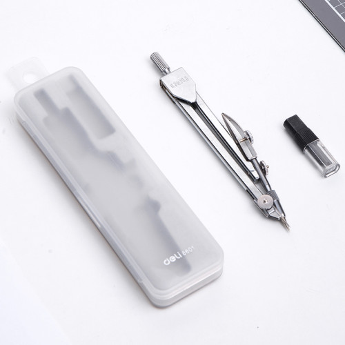 Готовальня Deli 8601, 2 предмета, пластиковый футляр