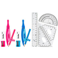 Готовальня Deli "Peoneer",  8 предметов, 128х221х17 мм, европодвес