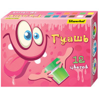 Гуашь Silwerhof "Монстрики", 12 цветов, 20 мл, картон