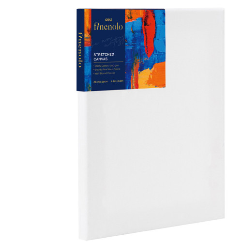 Холст на подрамнике DELI "Finenolo", 20х25 см, 280 г/м2, среднее зерно, хлопок