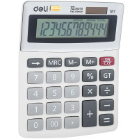 Калькулятор настольный DELI "1217" 12 разрядный, 130х105х30 мм, белый