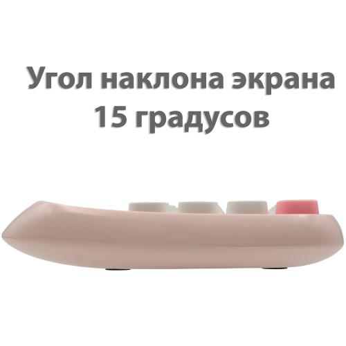 Калькулятор настольный DELI "М36" 12 разрядный, 130х133х27 мм, розовый