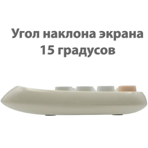 Калькулятор настольный DELI "М36" 12 разрядный, 130х133х27 мм, серый