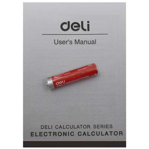 Калькулятор настольный DELI "М36" 12 разрядный, 130х133х27 мм, зеленый