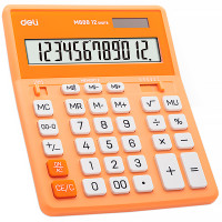 Калькулятор настольный DELI "М888" 12 разрядный, 202х159х31 мм, оранжевый