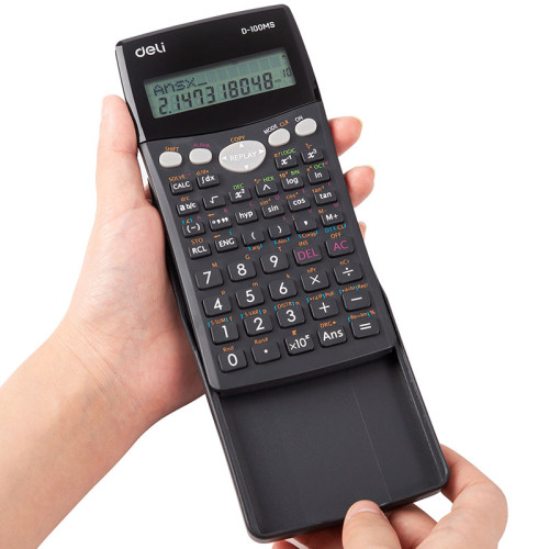 Калькулятор научный DELI ED-100MS, 10+2 разрядов, 300 функций, 157,3х77,3х20 мм,темно серый