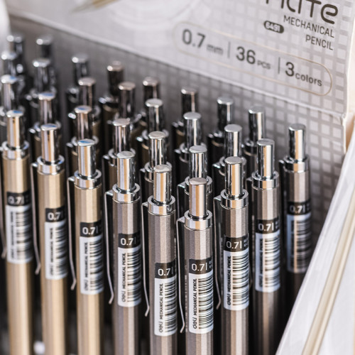 Карандаш механический DELI "ELITE", 0,7 мм, металлический корпус ассорти