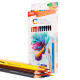 Карандаши акварельные Deli "Color Emotion", 12 цветов, дерево, картон