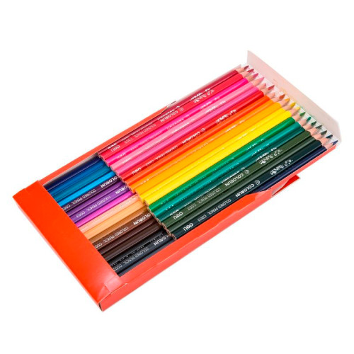 Карандаши цветные Deli "ColoRun", 36 цветов, дерево, картон