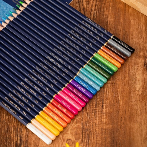 Карандаши цветные Deli "Finenolo", 24 цвета, картон