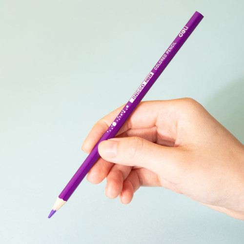 Карандаши цветные Deli "Jungoo", 12 цвета, дерево, картон