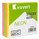 Клейкие листики KUVERT "Sticky" 76 х 76 мм, 5 неоновых цветов, 400 листов