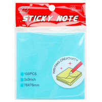 Клейкие листики KUVERT "Sticky" 76 х 76 мм, голубые, 100 листов