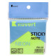 Клейкие листики KUVERT "Sticky" 76 х 76 мм, неон-зеленый, 100 листов