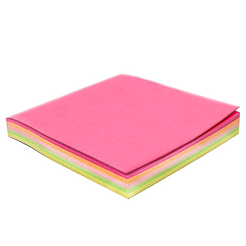 Клейкие листики KUVERT "Sticky" 76х76 мм, 5 неоновых цветов, 100 листов