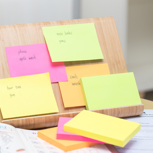 Клейкие листки DELI "Stick Up", 76х101 мм, ассорти неоновые, 100 листов