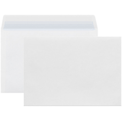 Конверт С5 Kuvert (162х229 мм) белый, удаляемая лента, внутренняя запечатка